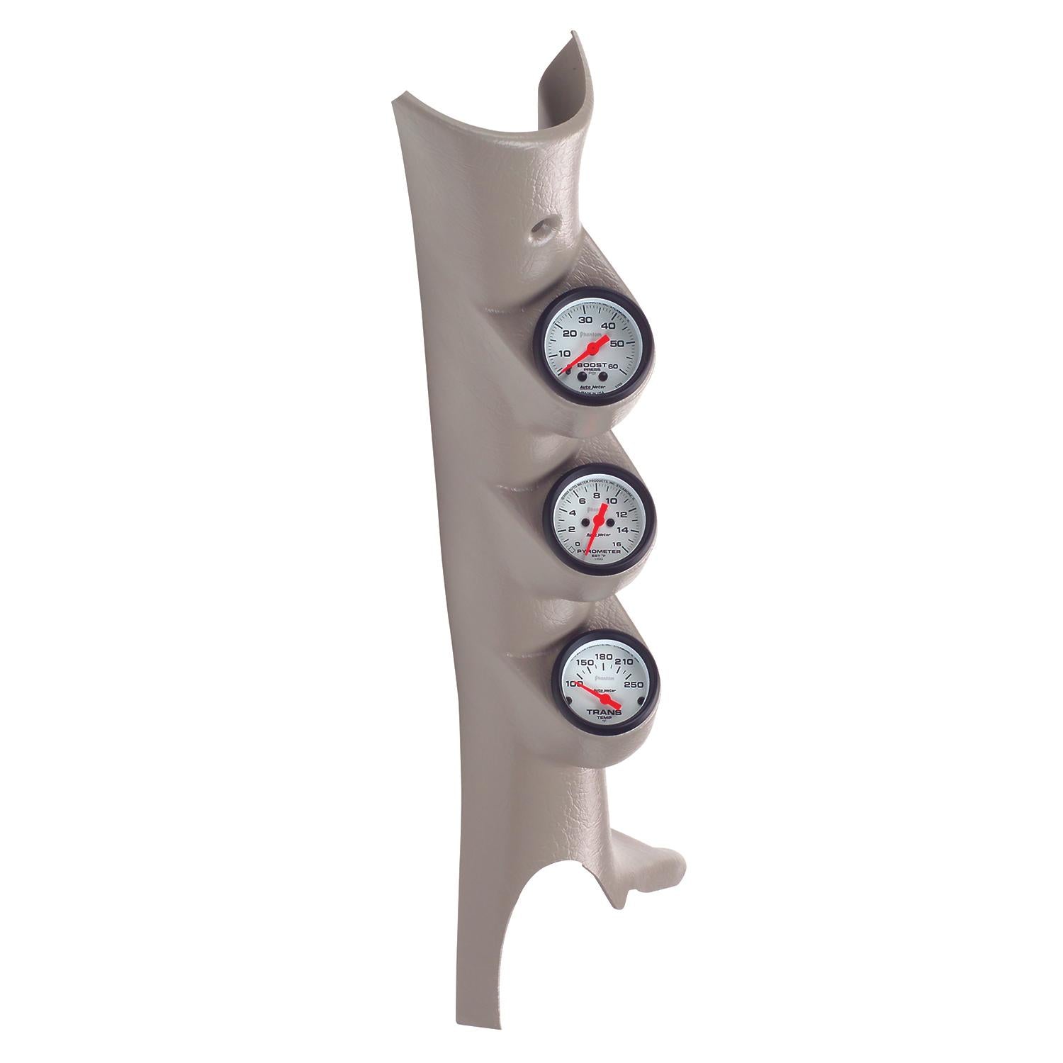 Auto Meter PILLAR KIT, 100-250 °F/0-60 PSI/0-1600 °F, 03-09 DODGE RAM, PHANTOM - 7098
