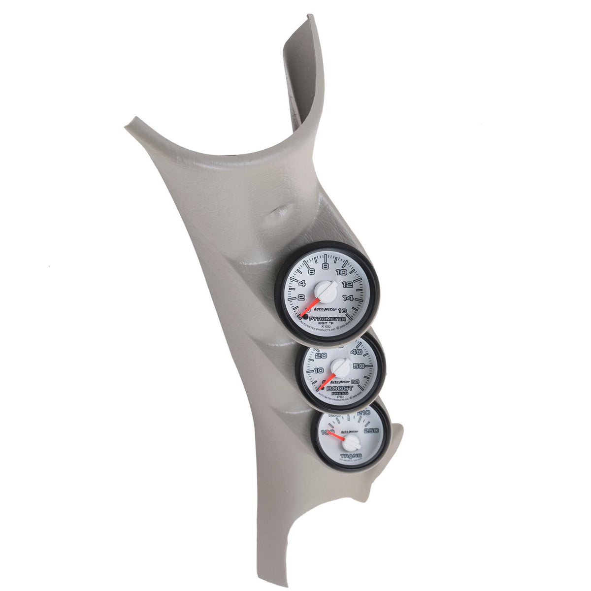 Auto Meter PILLAR KIT, 100-250 °F/0-60 PSI/0-1600 °F, 03-09 DODGE RAM, GEN 3 DODGE FACTORY MATCH - 7099