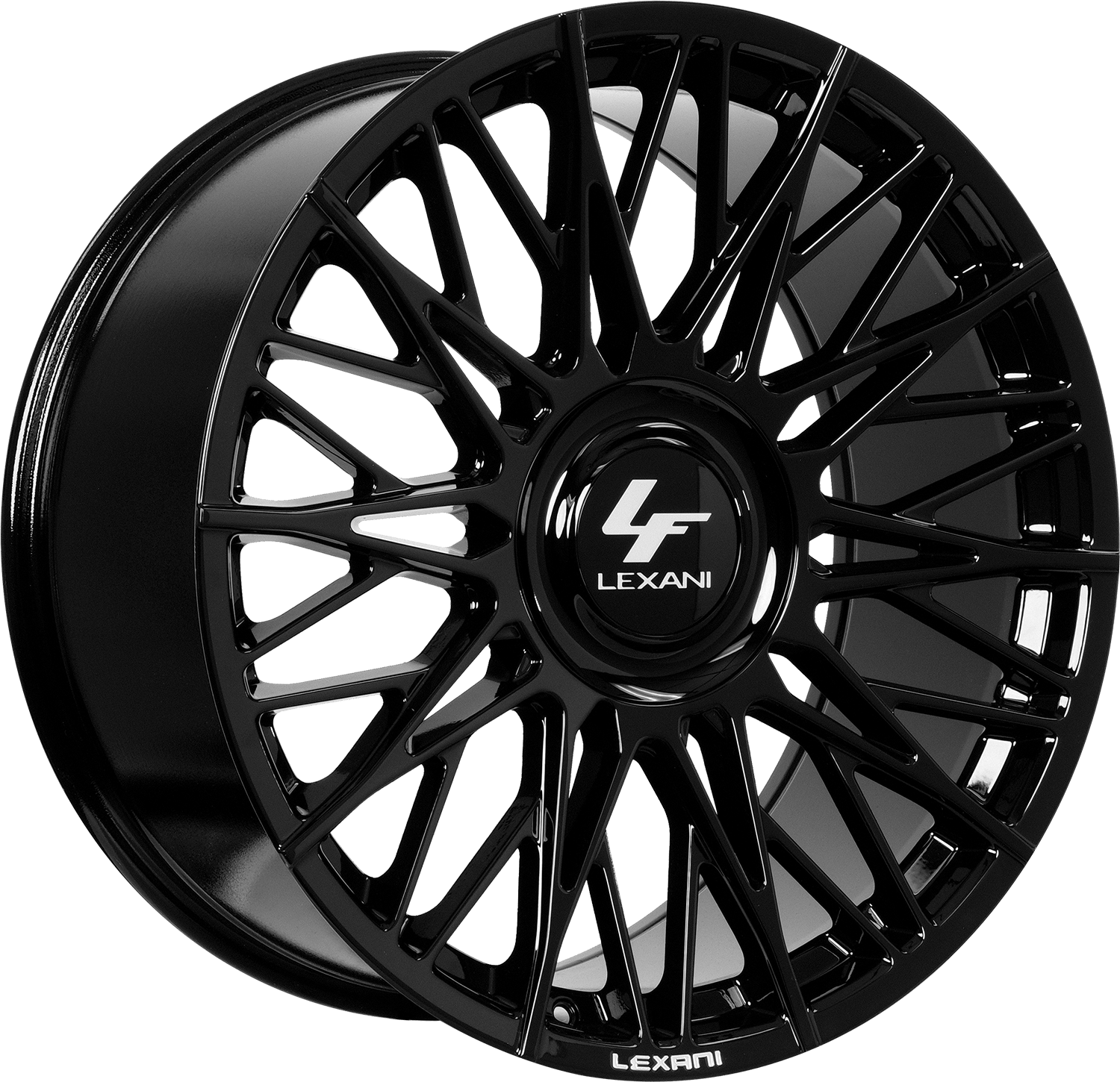 Lexani NEWPORT Wheel - 20x10.5, 5x127 Bolt, 20 Offset, Gloss Black - 709-2005-73-20FB