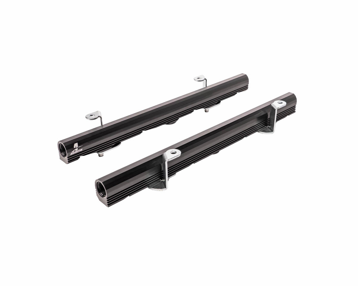 Aeromotive Fuel Rails, GM 4.8L 5.3L 08-14 Truck, Black (2008-2013 Silverado 1500 , Sierra 1500) - 14143