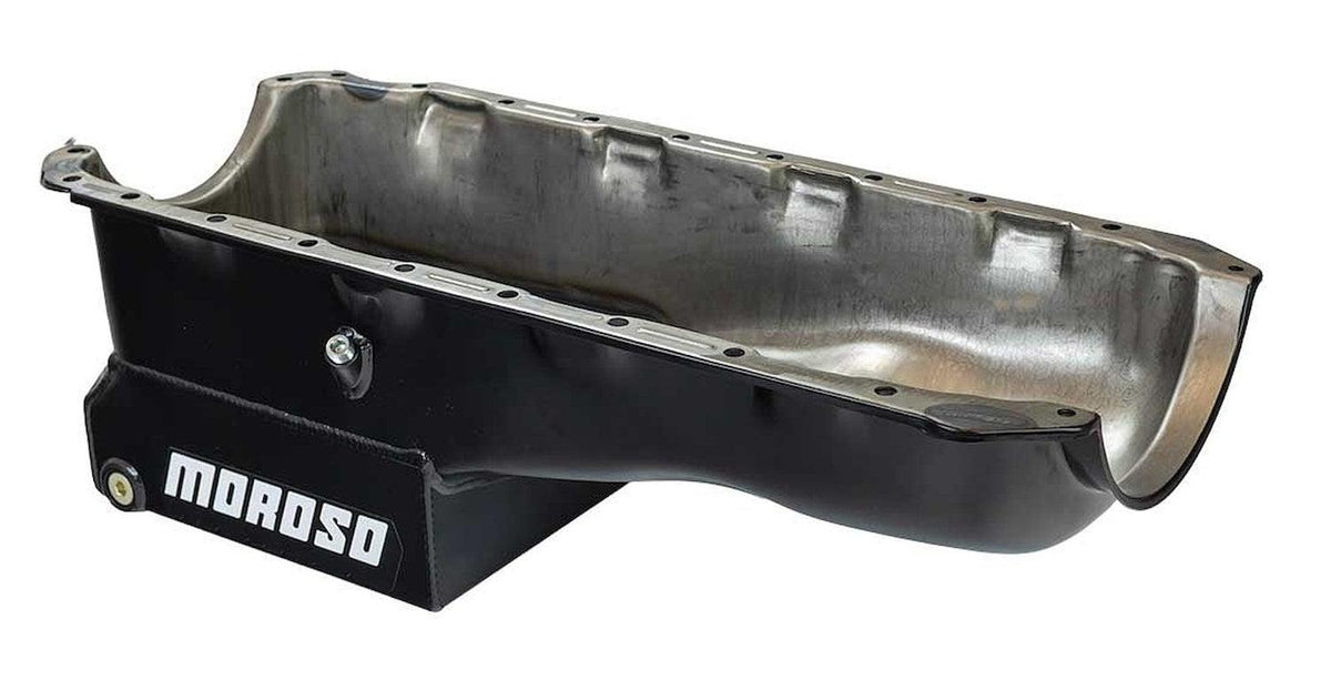 Moroso OIL PAN, BBC MARK IV, 8 IN. DEEP, STROKER, WITH SUMP TRAY - 20404