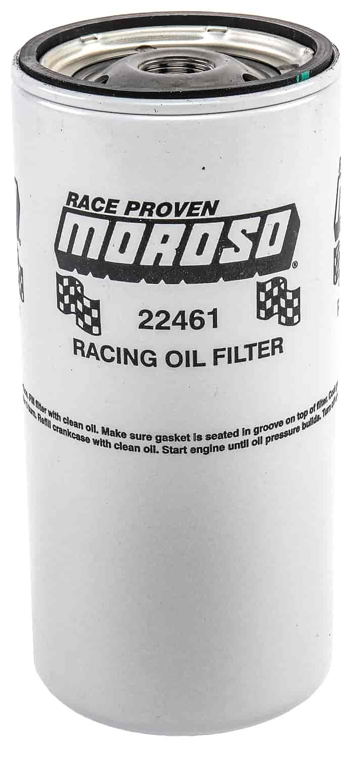 Moroso Oil Filter, Chevy,13/16 In. Thread, 8 In Tall, Racing - 22461