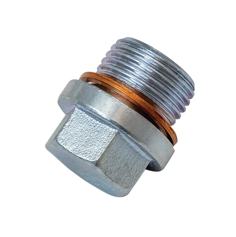 Moroso Fitting, Plug, Steel, M18 X 1.5, Oxygen Sensor - 22734