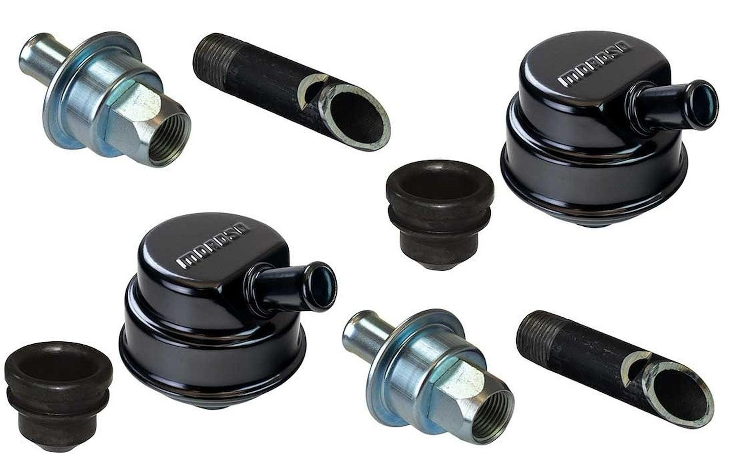 Moroso CRANKCASE EVAC. SYSTEM, BLACK POWDER COAT - 25901