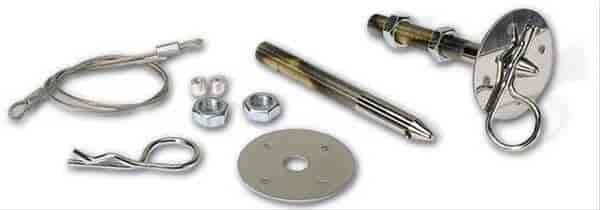 Moroso Hood Pins, Steel, 7/16 In - 39021