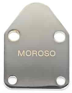 Moroso Fuel Pump Plate, Chrome, Sbc - 65393