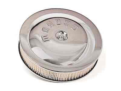 Moroso Air Cleaner Kit, 14 In. X 3 In. Chrome, 4500 - 65945