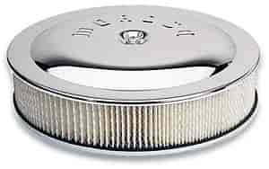 Moroso Air Cleaner Kit, 14 In. X 5 In., Chrome, 4500 - 65946