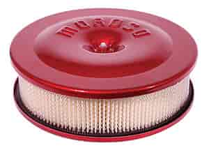 Moroso Air Cleaner Kit, 8-1/2 In. X 2-3/8 In., Red Powder Coat, Aluminum - 66304