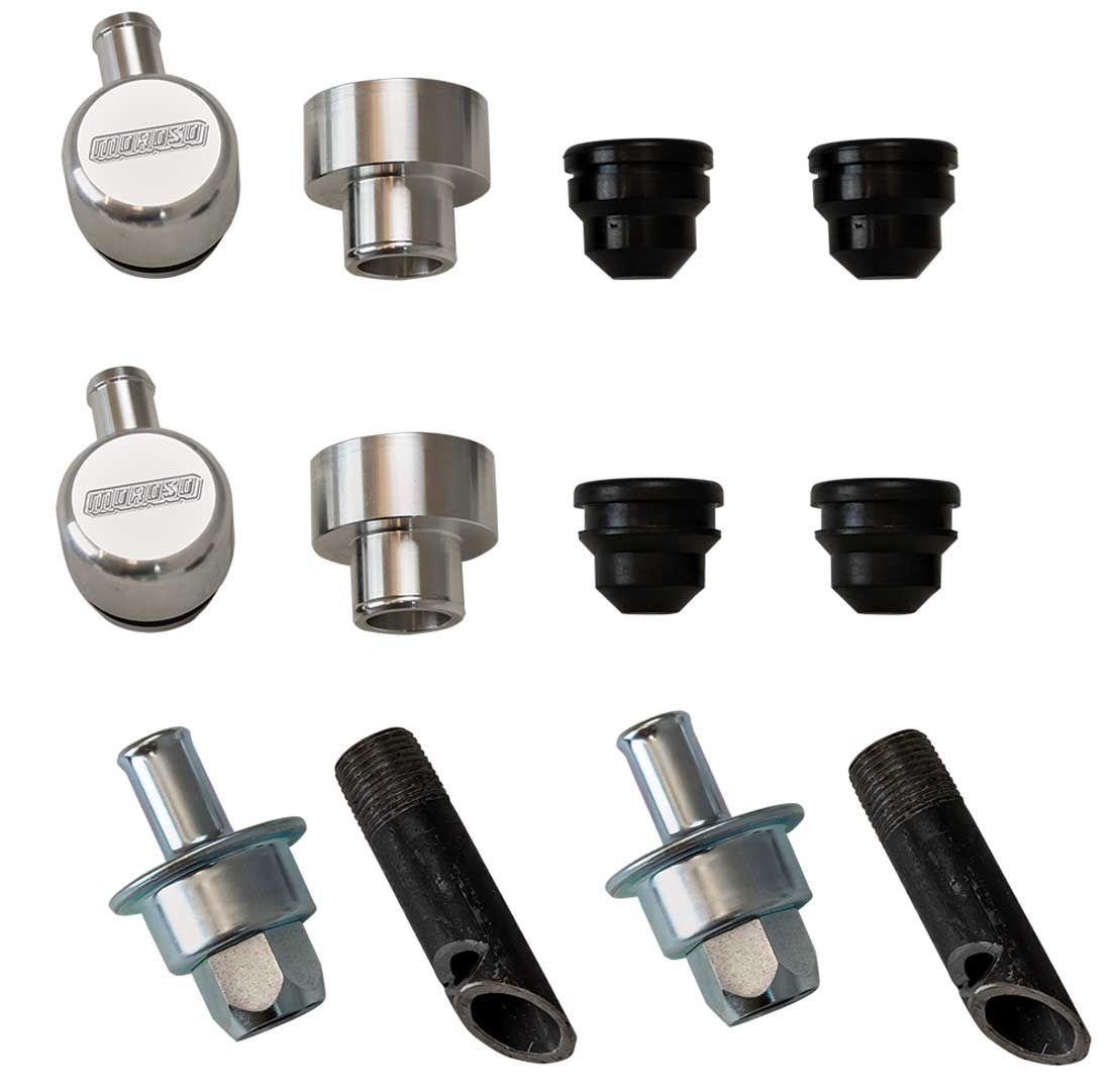 Moroso Crankcase Evac System, Billet Breathers - 68866