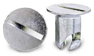 Moroso Quick Fastener, Flush, 7/16 In X .550, Steel, Silver - 71310