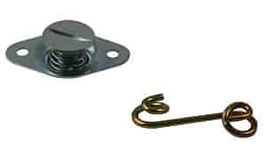 Moroso Quick Fastener, Self Ejecting, 5/16 In X .400, Steel, Silver - 71440