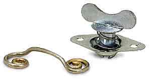 Moroso Quick Fastener, Self Ejecting, Winged, 5/16 In X .450, Steel, Silver - 71470