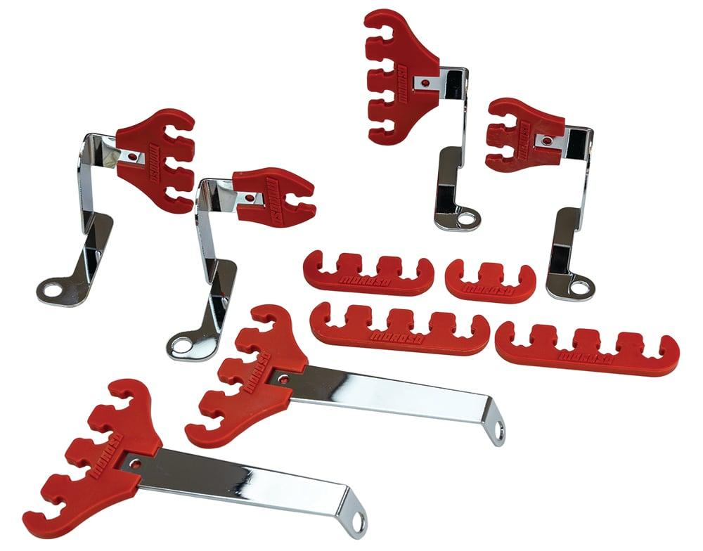 Moroso Ignition Wire Loom Kit, Ford, Red - 72131