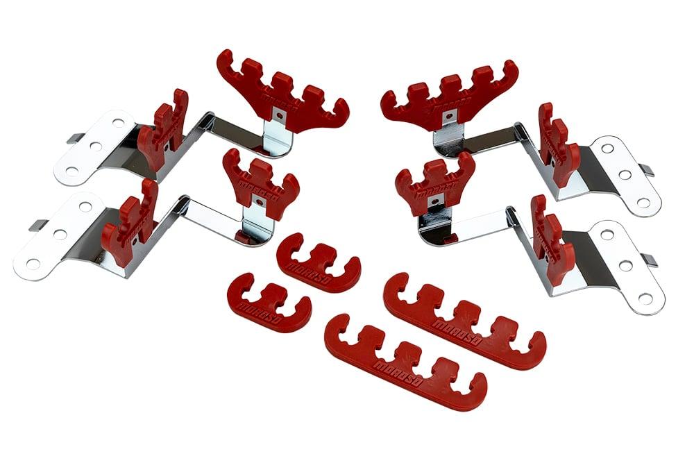 Moroso Ignition Wire Loom Kit, Sbc Centerbolt, Red - 72141
