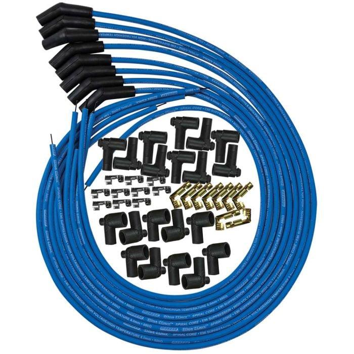 Moroso Ignition Wire Set, Blue Max, Universal, Blue, 135 Degree - 73220