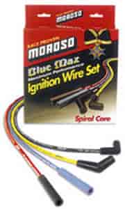 Moroso Ignition Wire Set, Blue Max, Universal, Blue, 90 Degree - 73225
