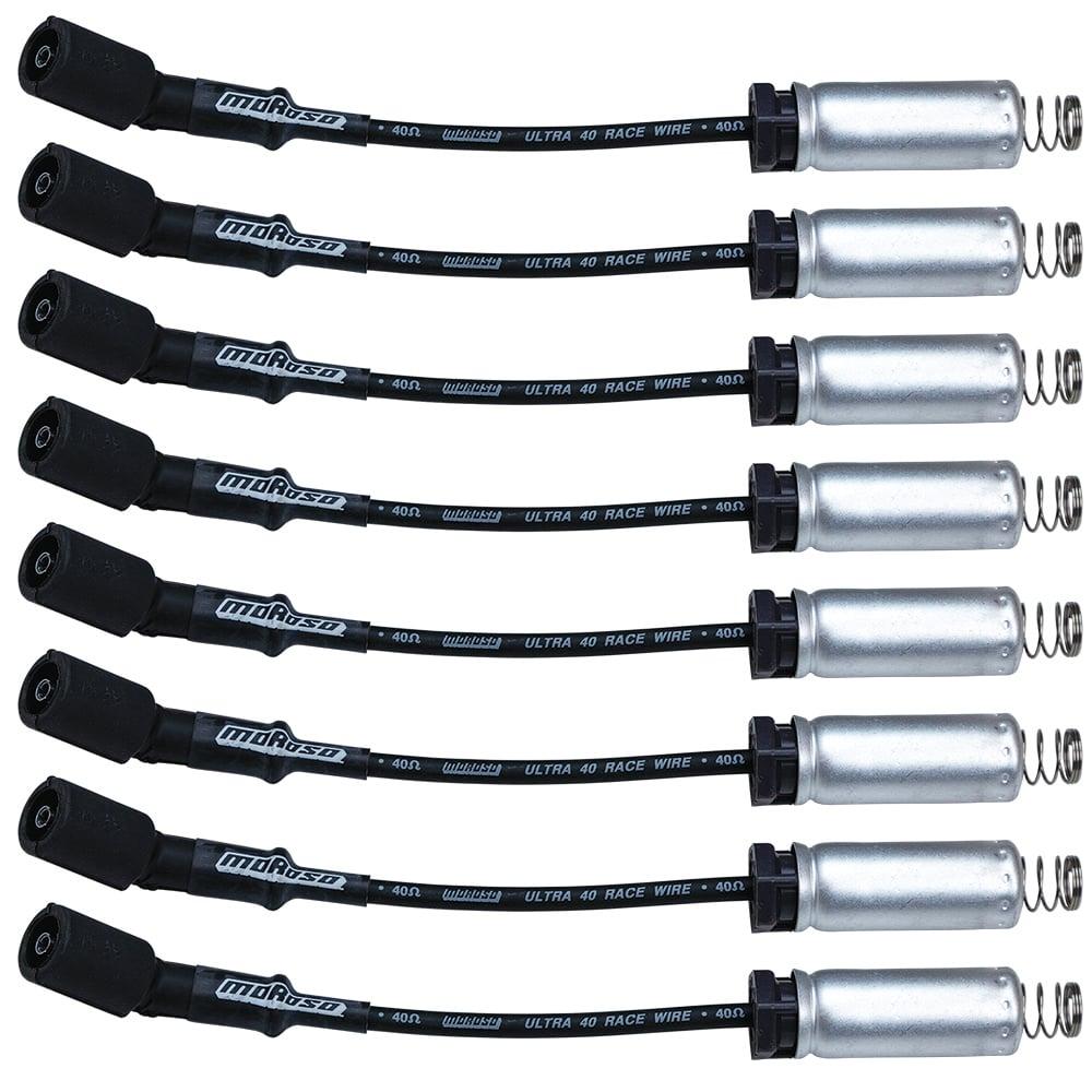 Moroso Ignition Wire Set, Ultra 40, Unsleeved, Gm Ls, 9.75 In., Black - 73705
