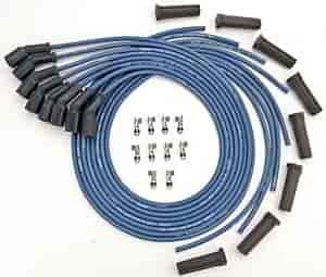 Moroso Ignition Wire Set, Ultra 40, Universal, Unsleeved, Gm Ls, Aluminum Shielded, Blue - 73811