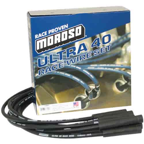 Moroso Ignition Wire Set,Ultra 40, Hemi St, Black - 73841