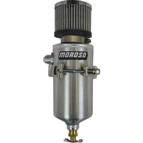 Moroso Tank, Breather, Catch Can, -8 An Male Fitting - 85458