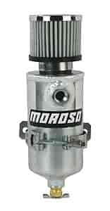 Moroso Tank, Breather, Catch Can, Two 3/8 Npt Female Fittings - 85473