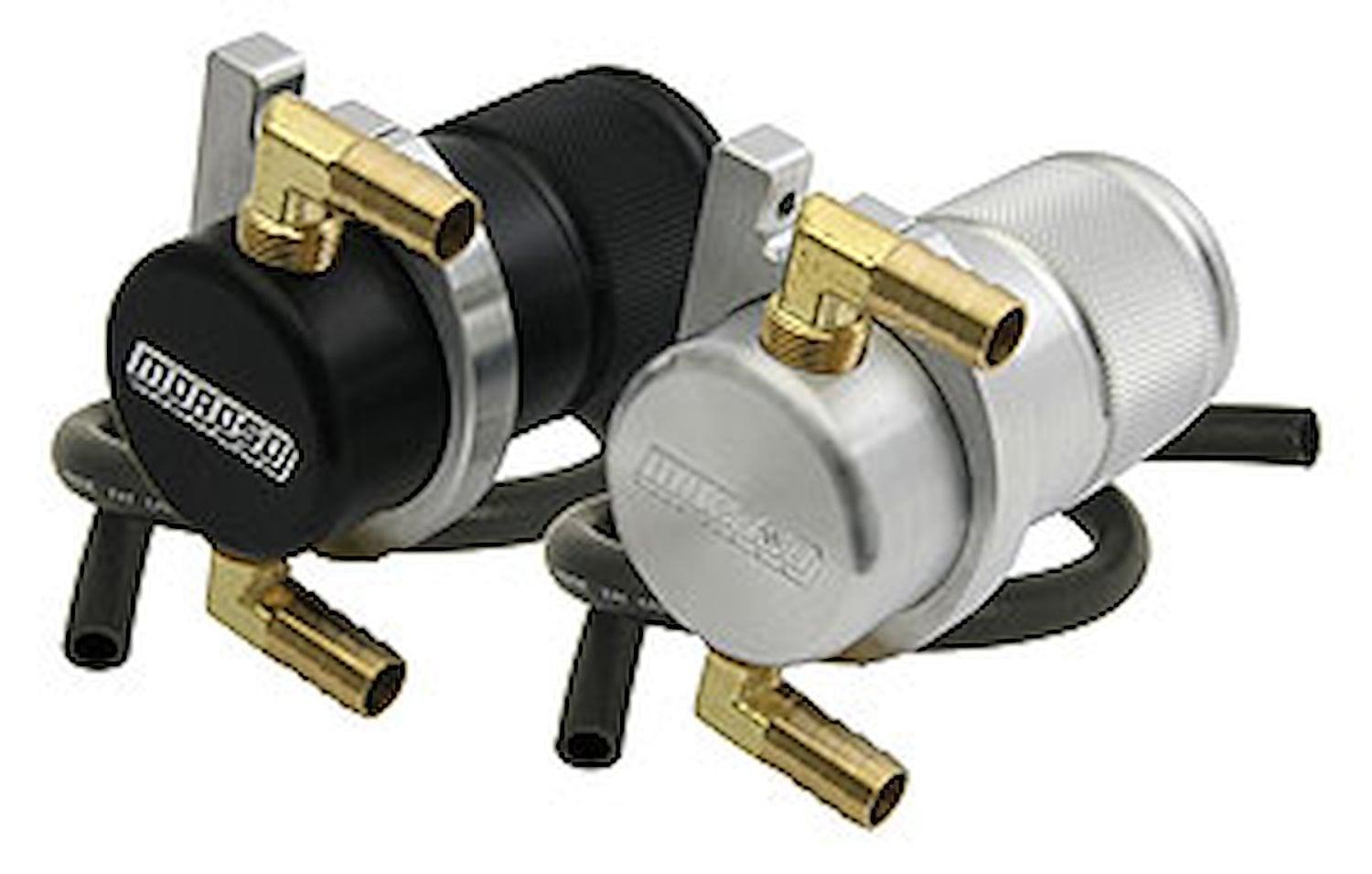 Moroso Separator, Air Oil, Catch Can, Small Body Universal, Black Finish - 85497