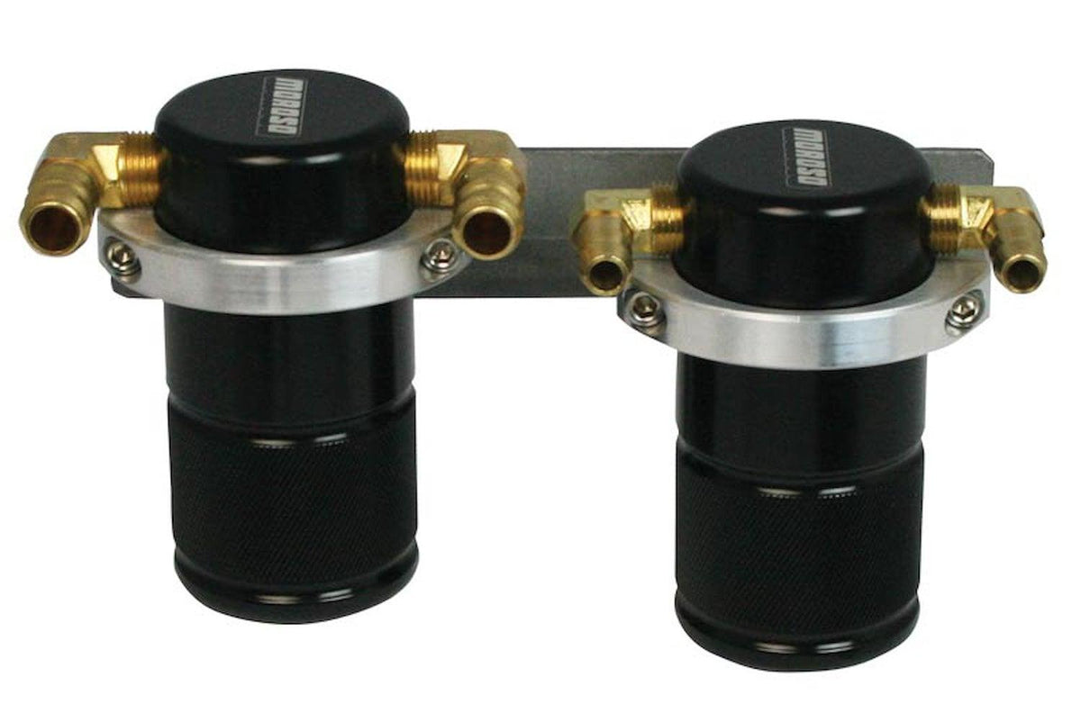 Moroso Separator, Air Oil, Catch Can, Small Body, Black Finish, Subaru Sti, 04-07, Wrx, 06-07 - 85627