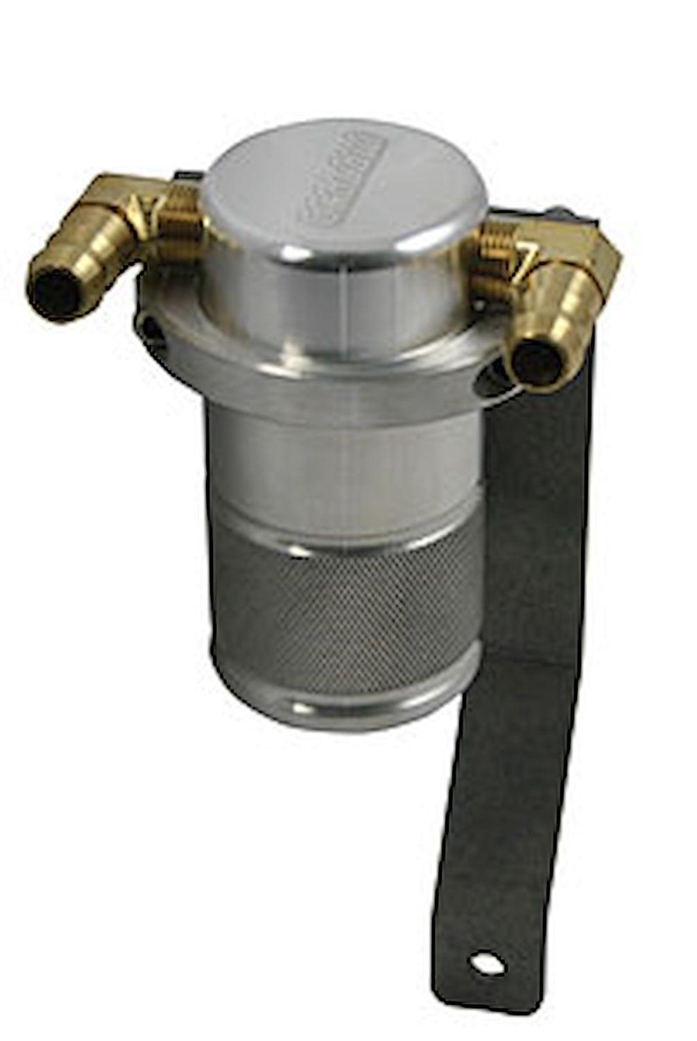 Moroso Separator, Air Oil, Catch Can, Small Body, Chrysler 5.7, Stock Intake - 85632
