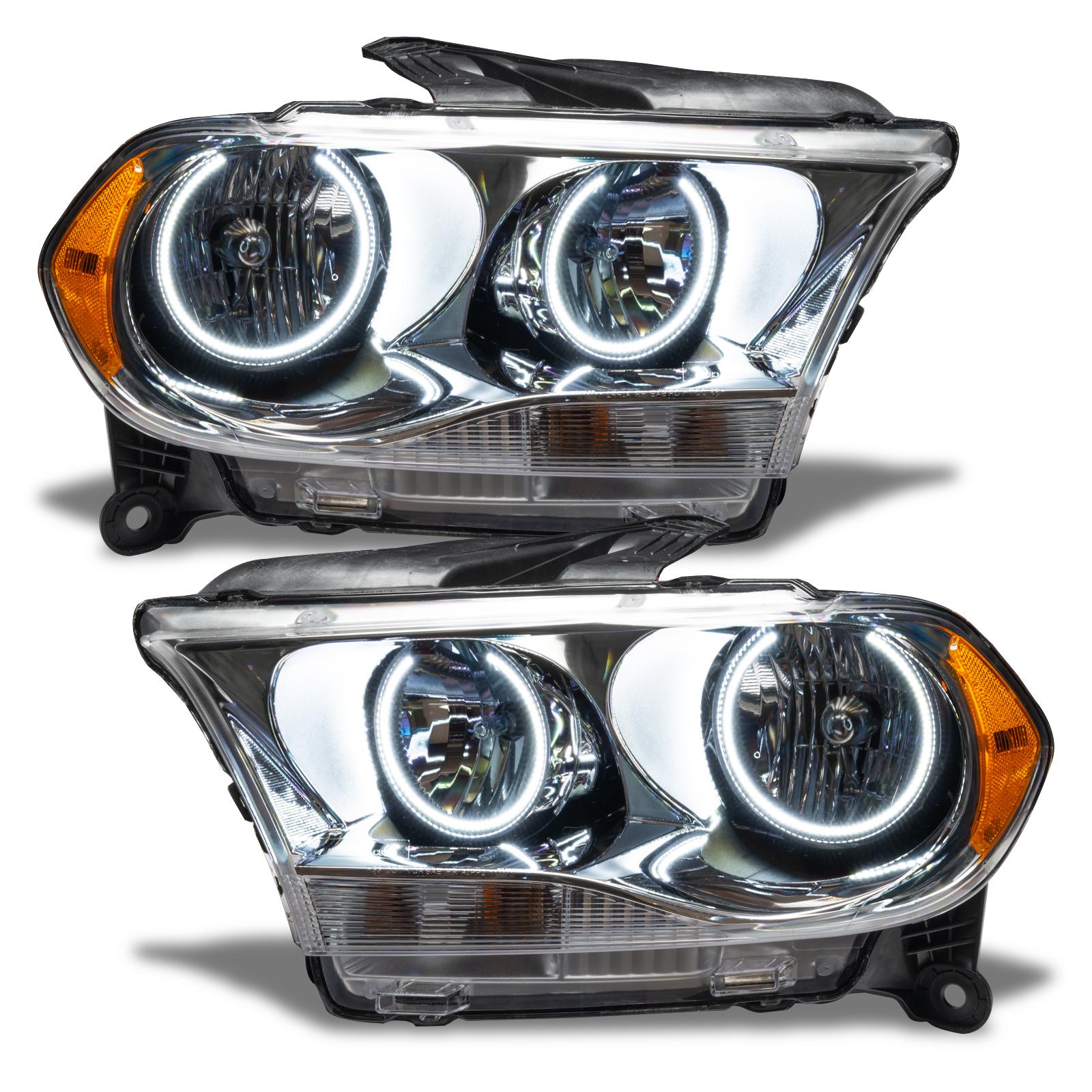 Oracle Lighting Smd Pre-Assembled Headlights, Halogen, Chrome Bezel, White (2011-2013 Durango) - 7101-001