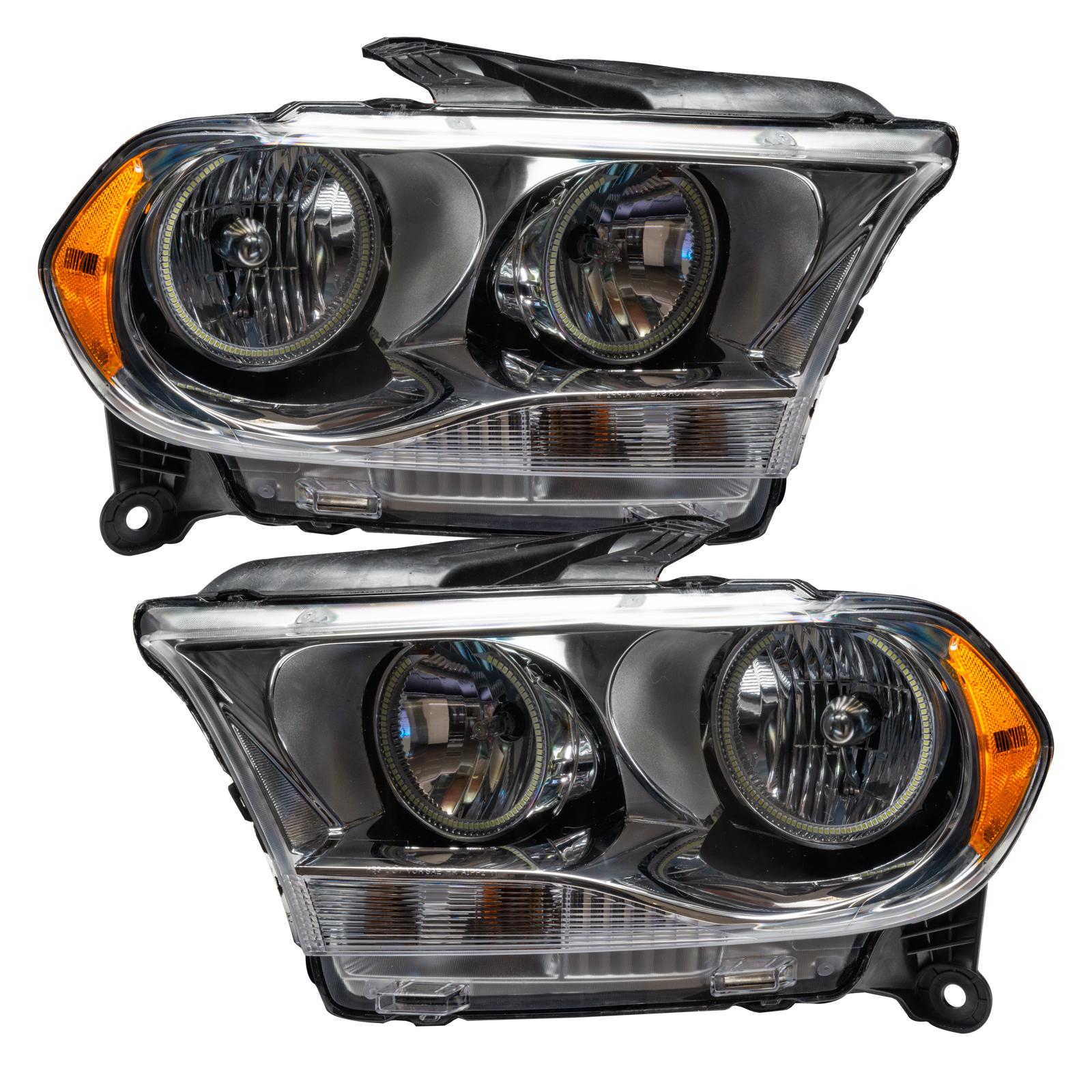 Oracle Lighting Smd Pre-Assembled Headlights, Halogen, Chrome Bezel, Colorshift (2011-2013 Durango) - 7101-330