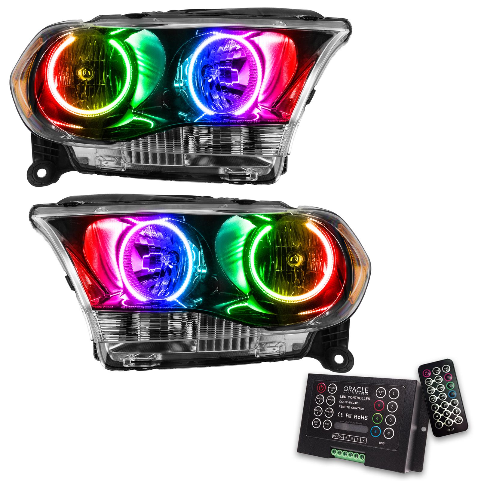Oracle Lighting Smd Pre-Assembled Headlights, Halogen, , Colorshift 2.0 (2011-2013 Durango) - 7102-333