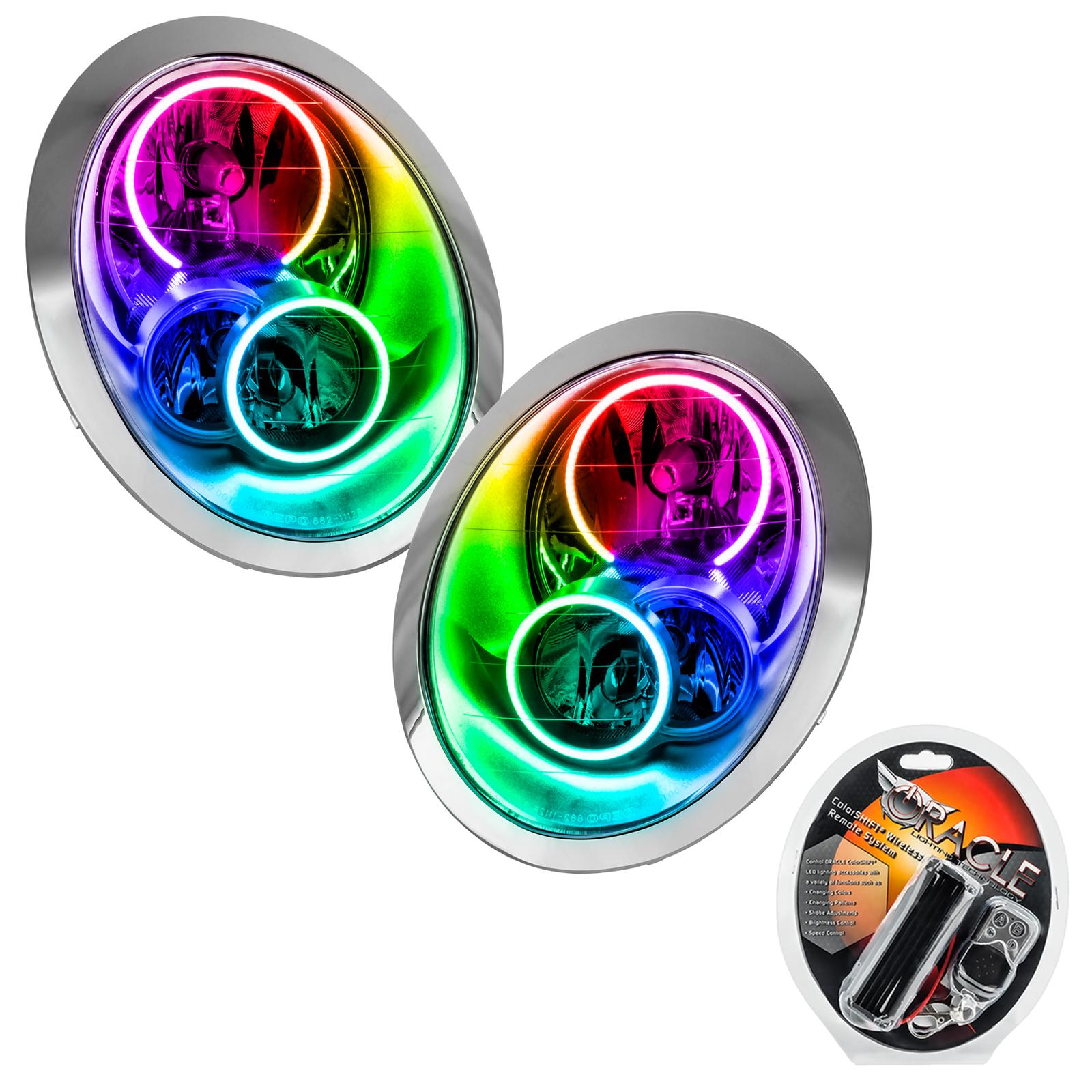 Oracle Lighting Smd Pre-Assembled Headlights, Colorshift (2005-2008 Cooper) - 7103-330
