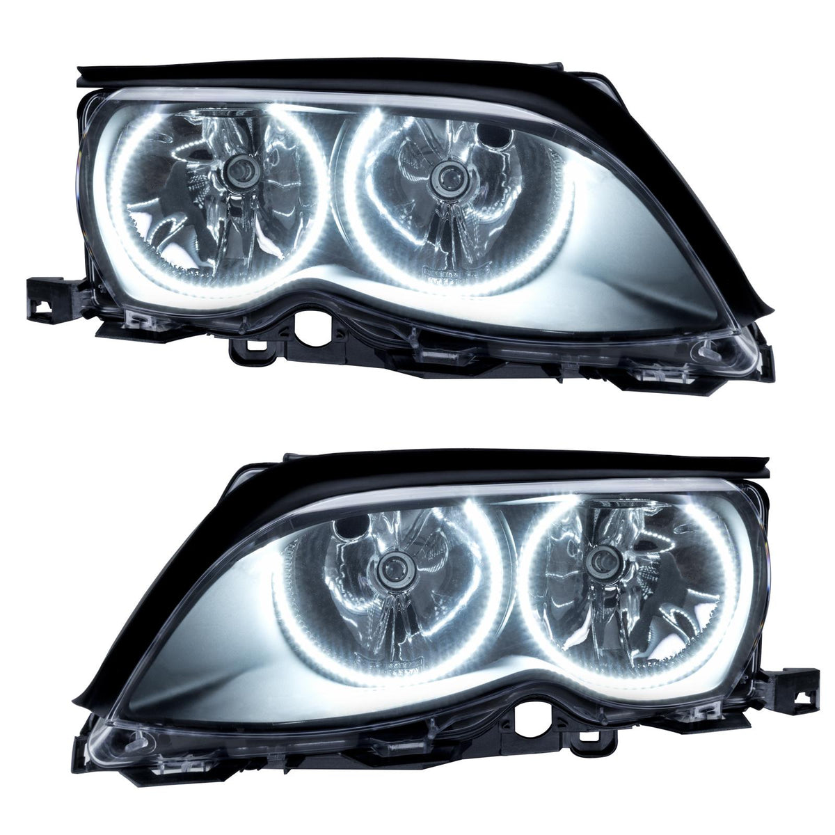 Oracle Lighting Smd Pre-Assembled Headlights, Black, White (2002-2005 320i, 325Ci, 325i, 325xi, 330Ci, 330i, 330xi, M3) - 7104-001