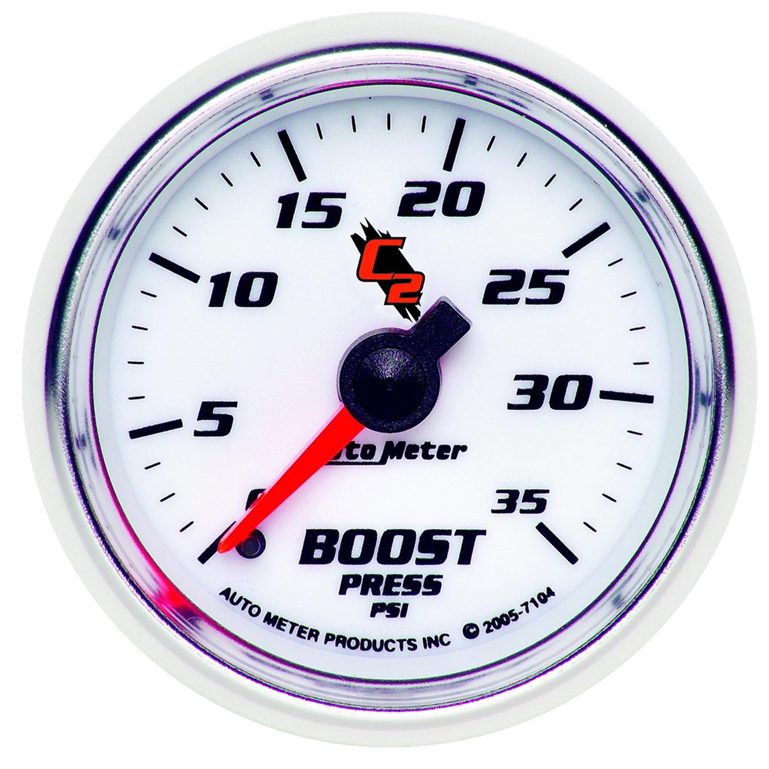 Auto Meter 2-1/16" BOOST, 0-35 PSI, C2 - 7104