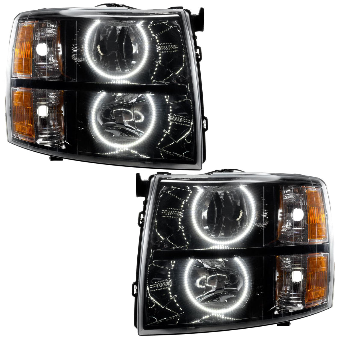 Oracle Lighting Smd Pre-Assembled Headlights, Black, Round Style, White - 7105-001