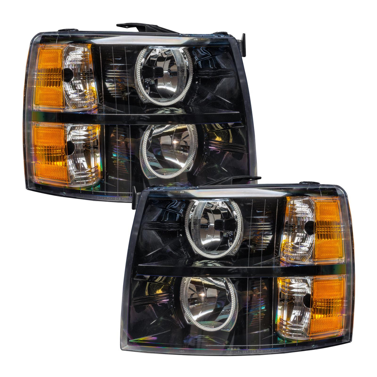 Oracle Lighting Smd Pre-Assembled Headlights, Black, Round Style, Green - 7105-004