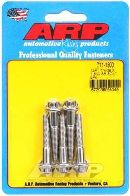 ARP 1/4-28 x 1.500 12pt SS bolts - 711-1500