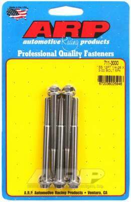 ARP 1/4-28 x 3.000 12pt SS bolts - 711-3000