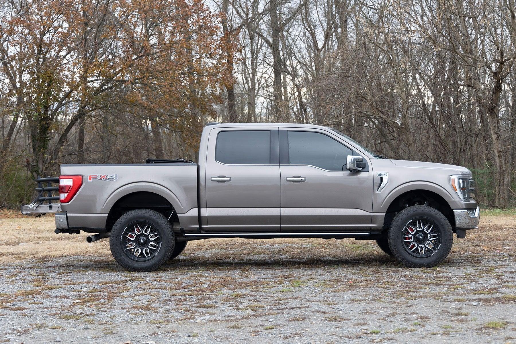 Rough Country Caliper Covers Rear Red Ford F-150 2WD/4WD (2021-2025) (2021-2025 F-150) - 711442