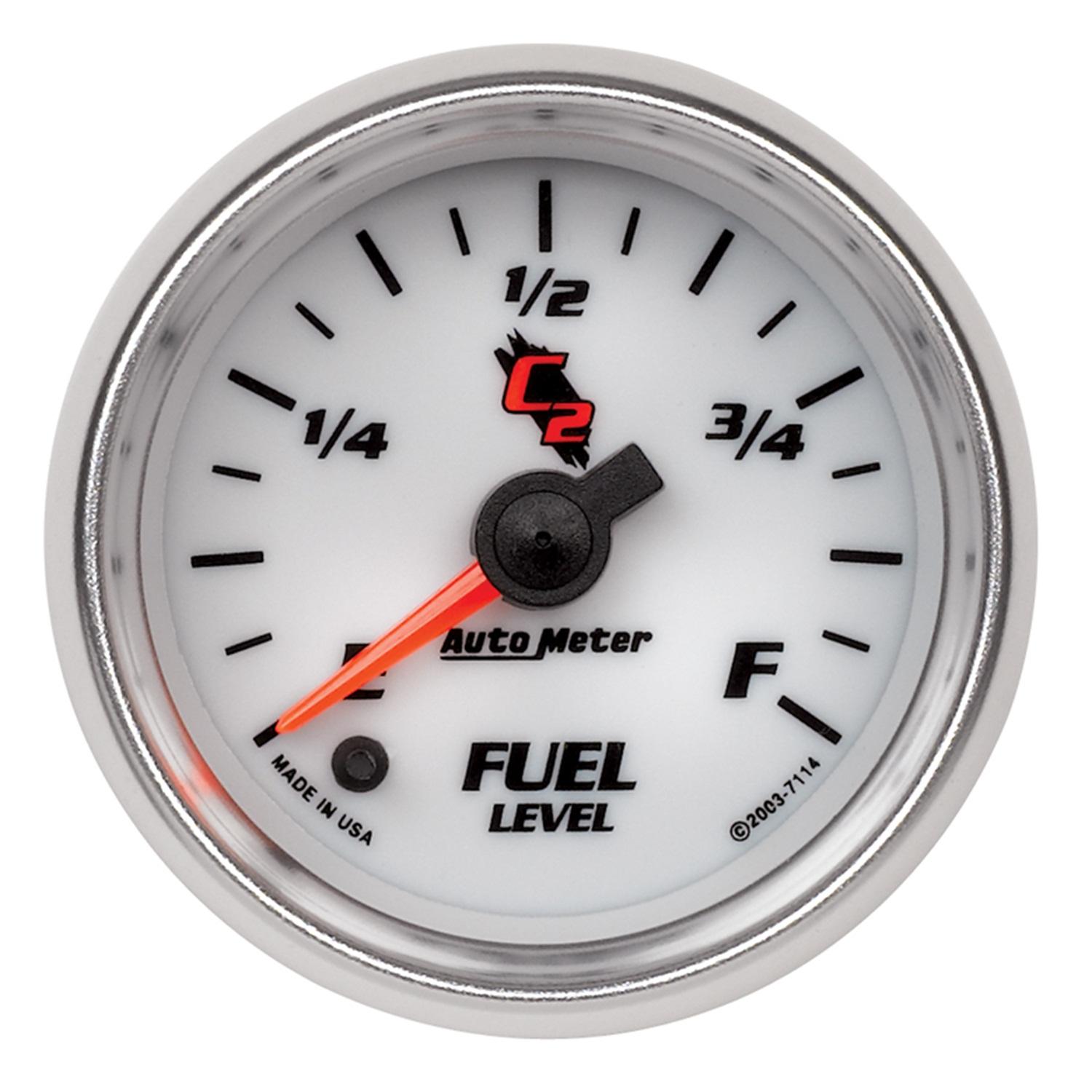 Autometer C2 Series 2 1/16" Programmable Fuel Level Gauge