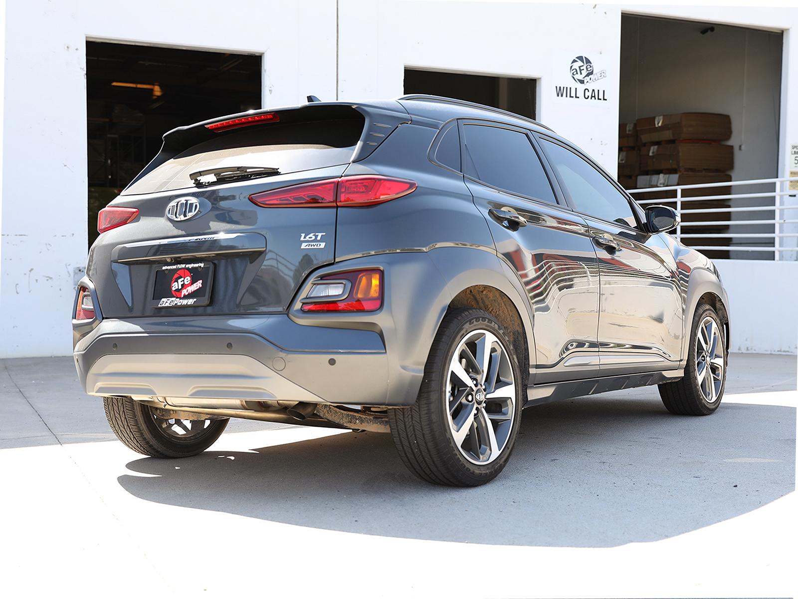 Takeda 2-1/2 IN 304 Stainless Steel Axle-Back Exhaust System (2018-2021 Hyundai Kona 1.6L AWD) - 49-37017