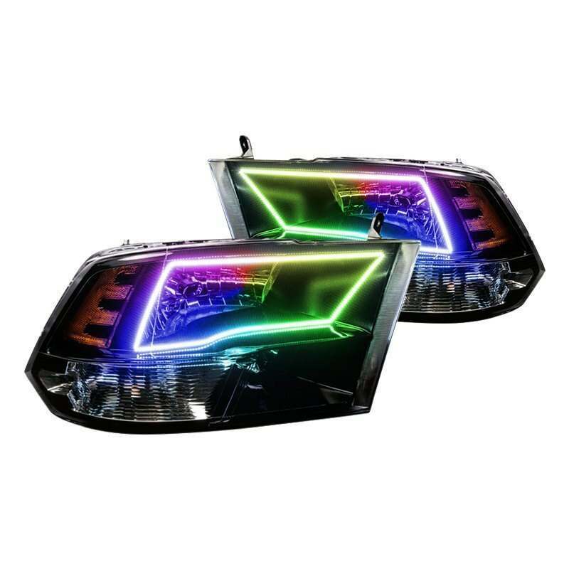 Oracle Lighting 2009-2017 Ram 1500 Trx/Slt Quad Pre-Assembled Headlights - (Black Housing) (2006-2017 Dodge Ram 1500, Ram 1500) - 7121-335