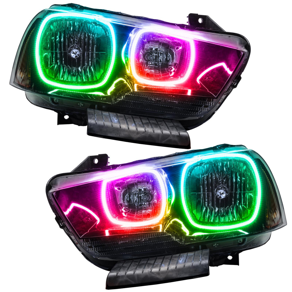 Oracle Lighting Smd Pre-Assembled Headlights, Non-Hid, Colorshift - Simple (2011-2014 Charger) - 7123-504