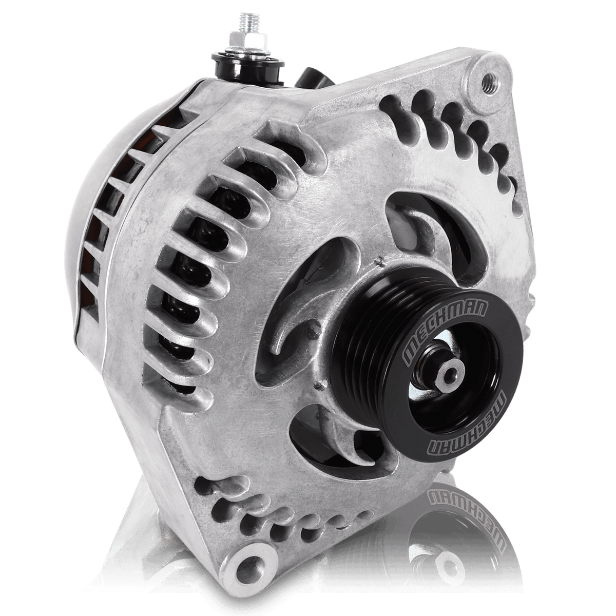 MECHMAN 320 amp Racing alternator - Natural Finish - 7127320