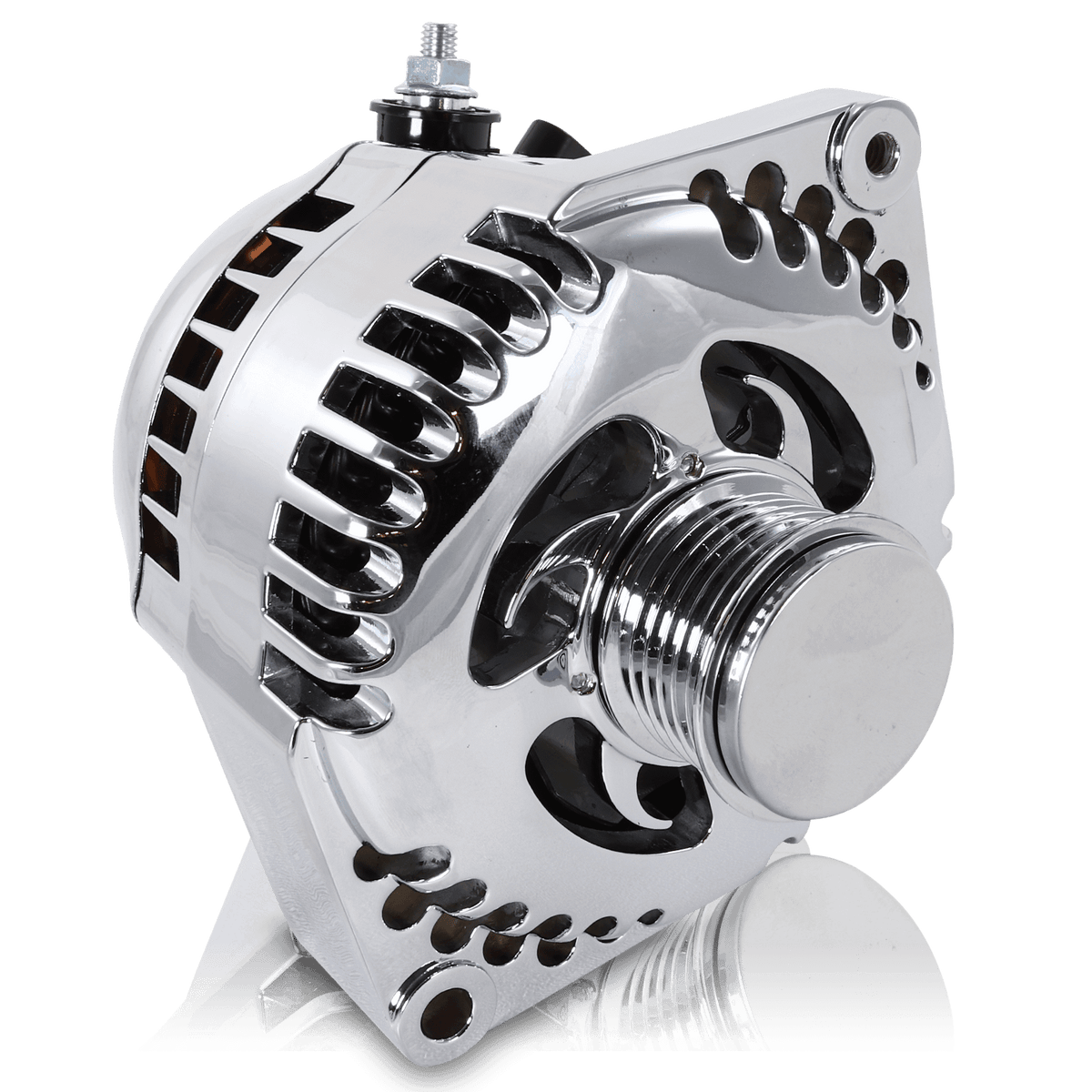 MECHMAN 320 amp racing alternator - Polished - 7127320P
