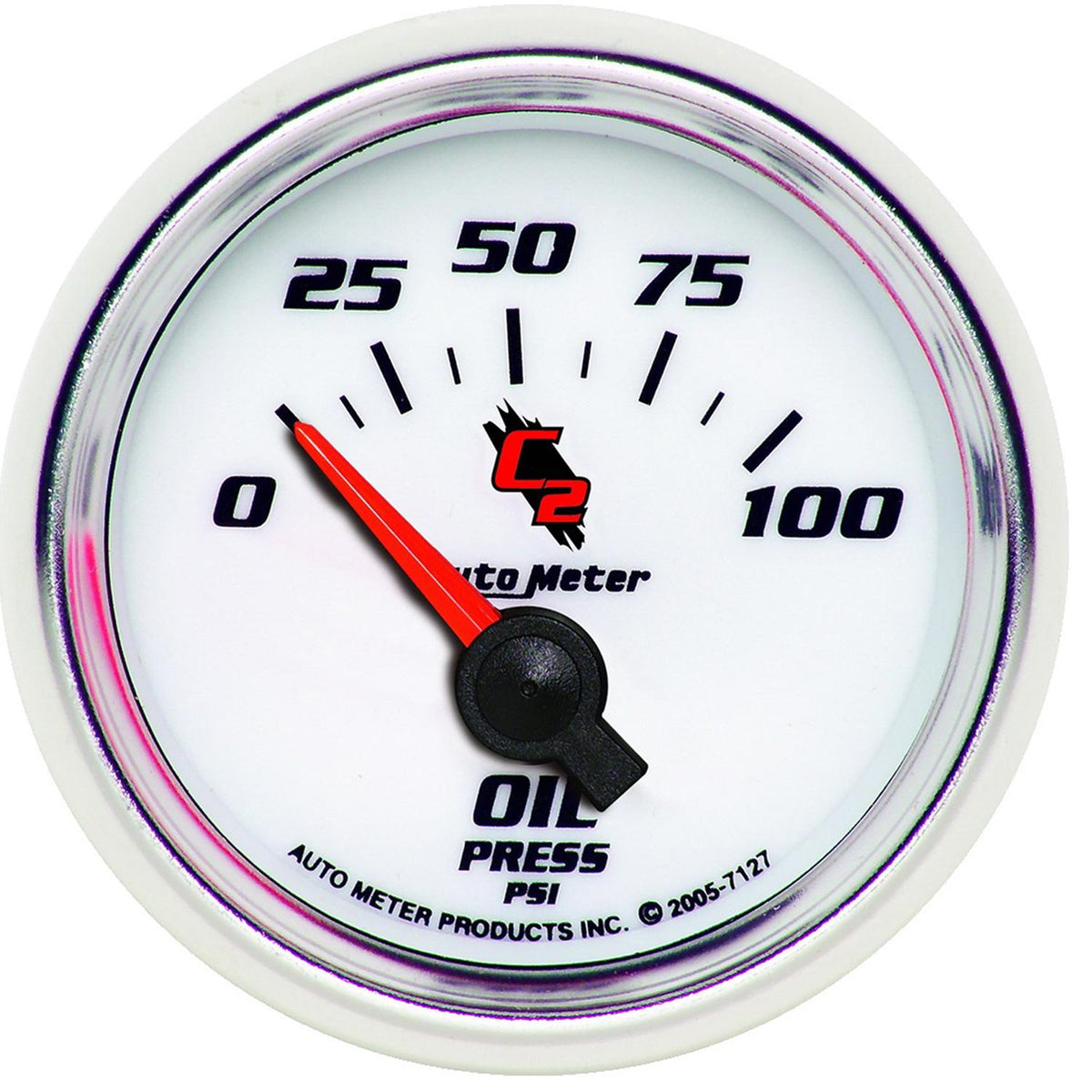 Auto Meter 2-1/16" OIL PRESSURE, 0-100 PSI, C2 - 7127