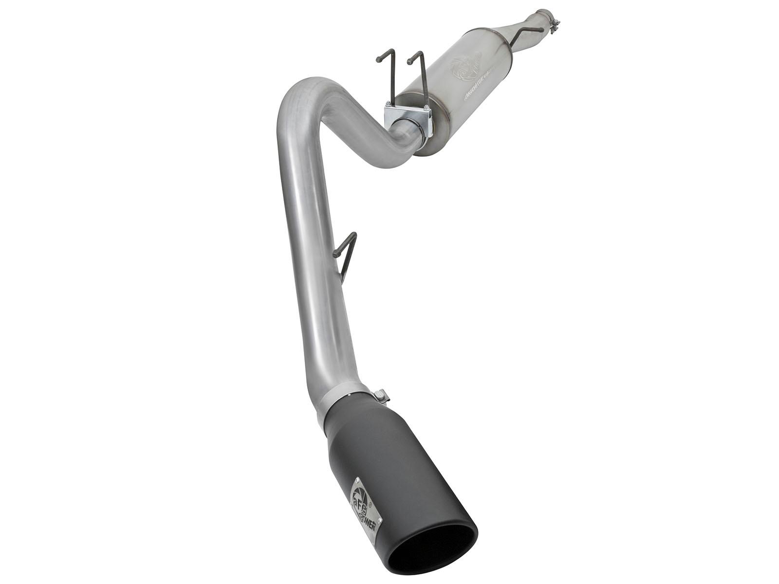 AFE MACH Force-Xp Cat-Back Exhaust System w/ Black Tip (2017-2021 F-250 Super Duty, F-250 Super Duty, F-350 Super Duty, F-350 Super Duty) - 49-43086-B