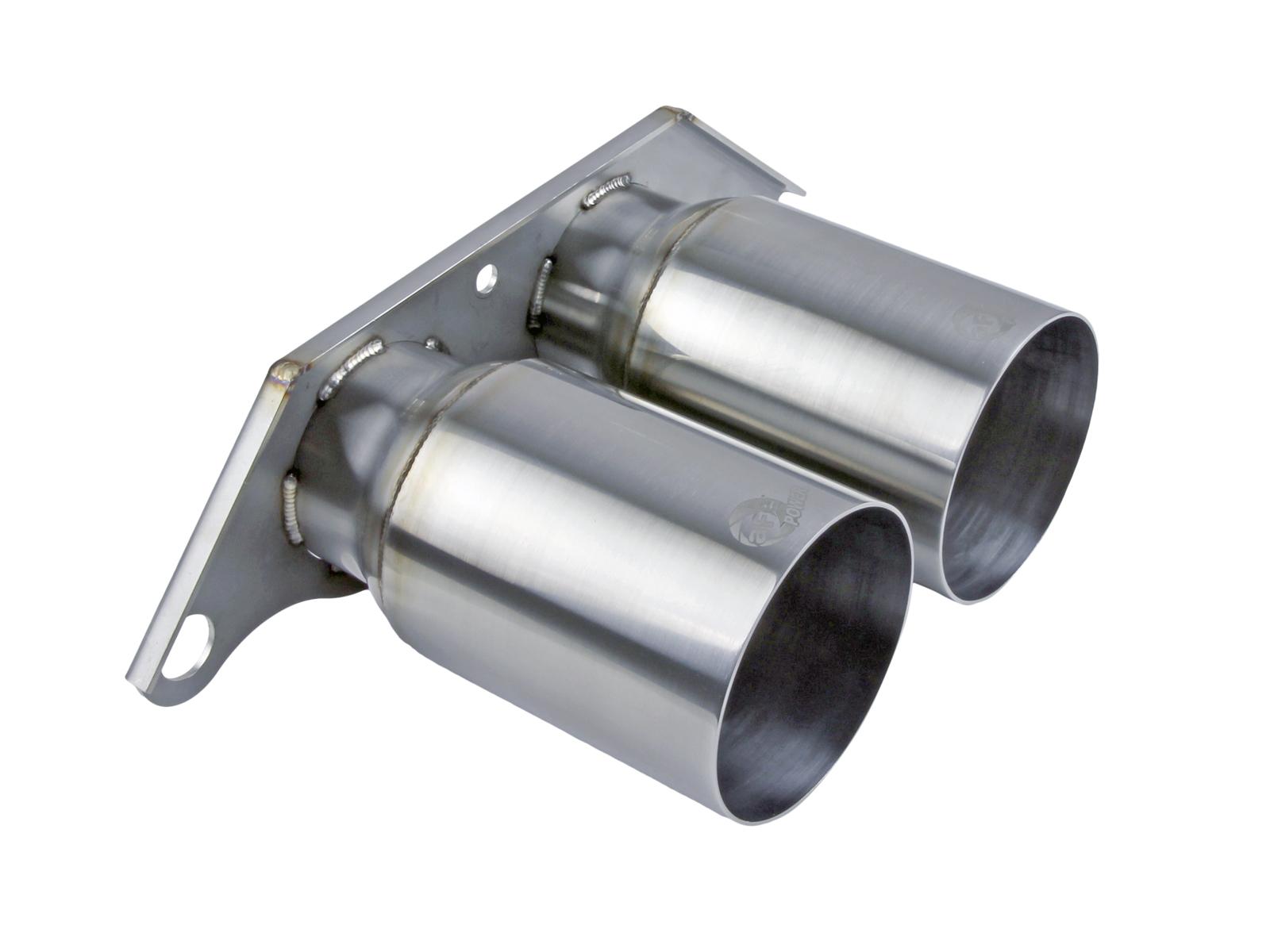 AFE MACH Force-Xp 4 IN Brushed Finish OE Replacement Exhaust Tips (Porsche 911 GT3 14-19 H6-3.8L/4.0L) - 49C36435-H