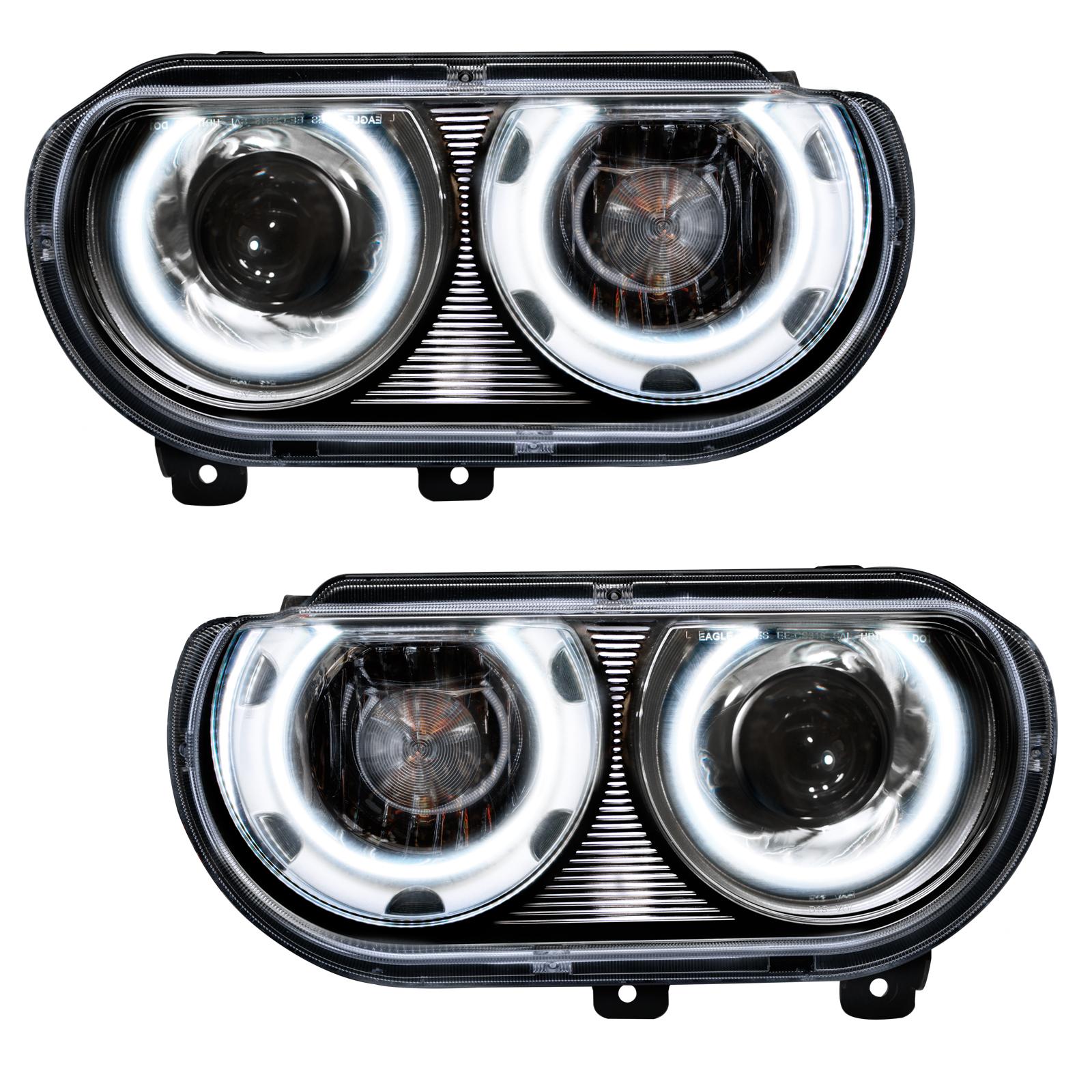 Oracle Lighting Smd Pre-Assembled Headlights, Hid Style, White (2008-2014 Challenger) - 7132-001